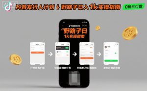 抖音发行人计划全新野路子玩法,随时随地,只要有手机,就能操作,日入1k+【揭秘】-赚金金-技能学习分享