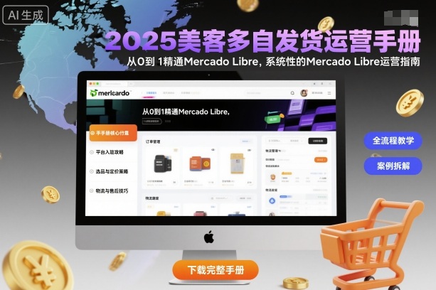 2025美客多自发货运营手册：从0到1精通Mercado Libre，系统性的Mercado Libre运营指南-赚金金-技能学习分享