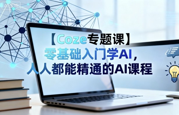 【Coze专题课】零基础入门学AI，人人都能精通的AI课程-赚金金-技能学习分享