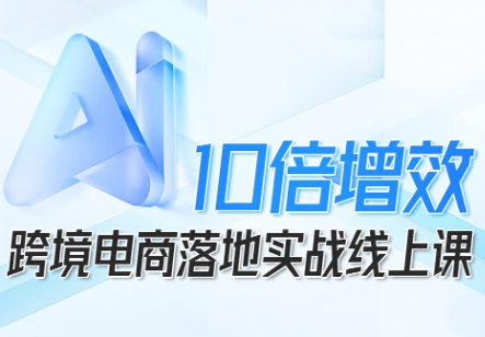 跨境电商10倍增效，跨境电商AI落地实战线上课-赚金金-技能学习分享