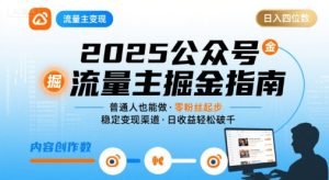 公众号流量主变现项目2025,普通人也能通过这个项目日入四位数(更新)-赚金金-技能学习分享