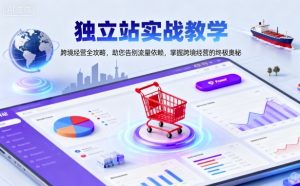 独立站实战教学,跨境经营全攻略,助您告别流量依赖,掌握跨境经营的终极奥-赚金金-技能学习分享