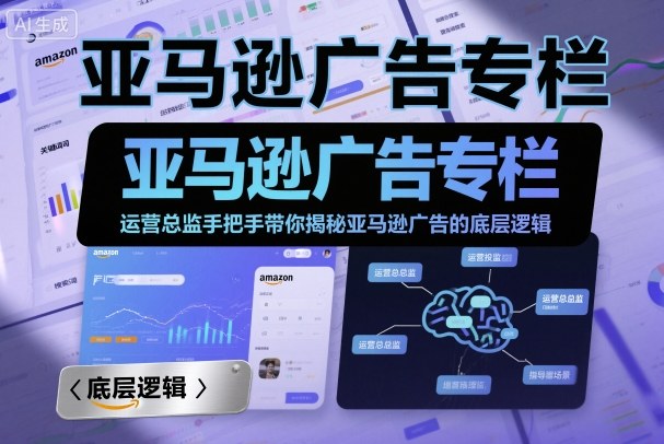 亚马逊广告专栏：运营总监手把手带你揭秘亚马逊广告的底层逻辑-赚金金-技能学习分享