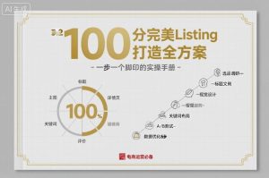 100分完美Listing打造全方案,想要完美listing必须是需要一步一个脚印的-赚金金-技能学习分享