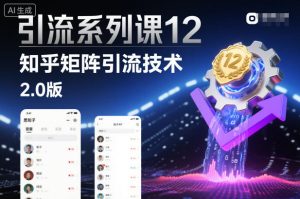 引流系列课12：知乎矩阵引流技术2.0版-赚金金-技能学习分享
