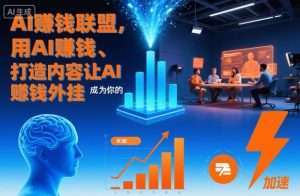 AI賺钱联盟，用AI賺钱、打造内容让AI成为你的賺钱外挂-赚金金-技能学习分享