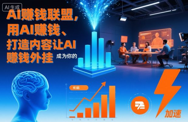 AI賺钱联盟，用AI賺钱、打造内容让AI成为你的賺钱外挂-赚金金-技能学习分享