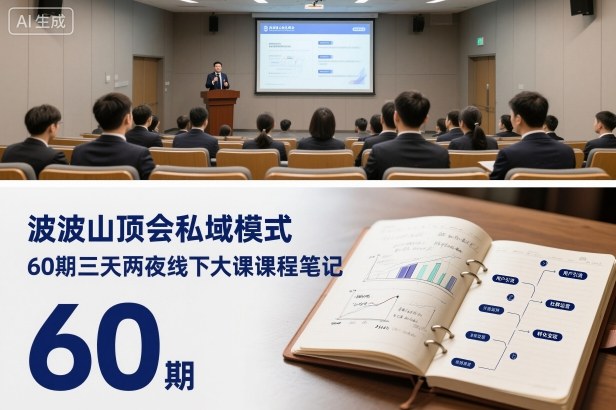 波波山顶会私域模式60期三天两夜线下大课课程笔记（文档）-赚金金-技能学习分享