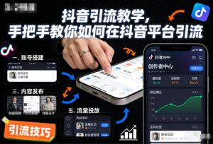 抖音引流教学,手把手教你如何在抖音平台引流-赚金金-技能学习分享