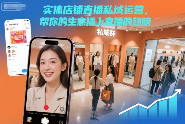 实体店铺直播私域运营，帮你的生意插上直播的翅膀-赚金金-技能学习分享