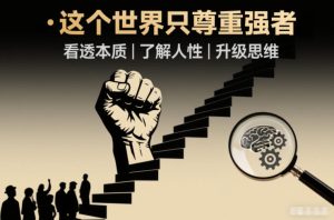 开悟1.0：这个世界只尊重强者，看透本质-了解人性-升级思维-赚金金-技能学习分享