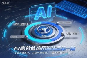 AI高效能应用训练营第一期，学会AI应用力，从提问到驾驭，做AI时代的领航者（更新）-赚金金-技能学习分享
