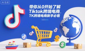 带你从0开始了解Tiktok跨境电商，TK跨境电商新手必看-赚金金-技能学习分享