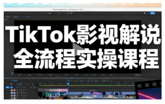 TikTok影视解说全流程实操，手把手教你打造TK爆款解说视频-赚金金-技能学习分享