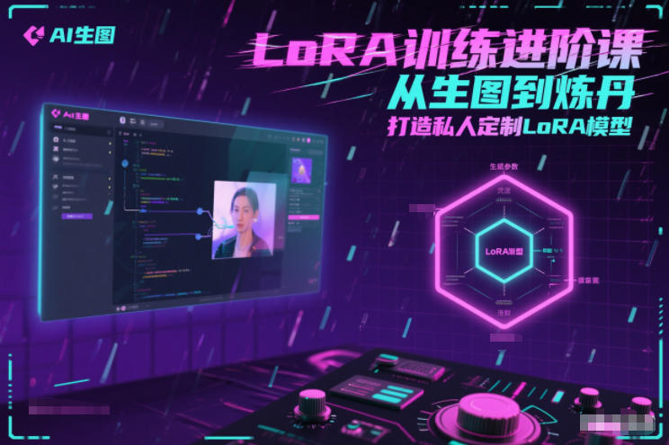 LoRA训练进阶课，从生图到炼丹，打造私人定制LoRA模型-赚金金-技能学习分享