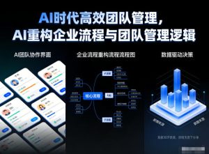 AI时代高效团队管理，AI重构企业流程与团队管理逻辑-赚金金-技能学习分享