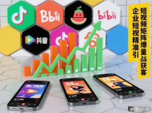 企业短视频精准引流矩阵获客，短视频矩阵爆量战法-赚金金-技能学习分享