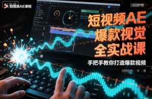 短视频AE爆款视觉全实战课,手把手教你打造爆款视频-赚金金-技能学习分享