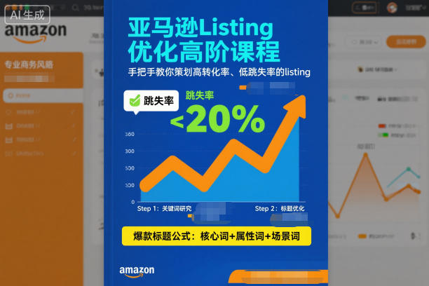 亚马逊Listing优化高阶课程，手把手教你策划高转化率、低跳失率的listing-赚金金-技能学习分享
