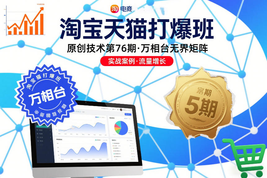 淘宝天猫打爆班原创技术第76期，万相台无界矩阵-赚金金-技能学习分享