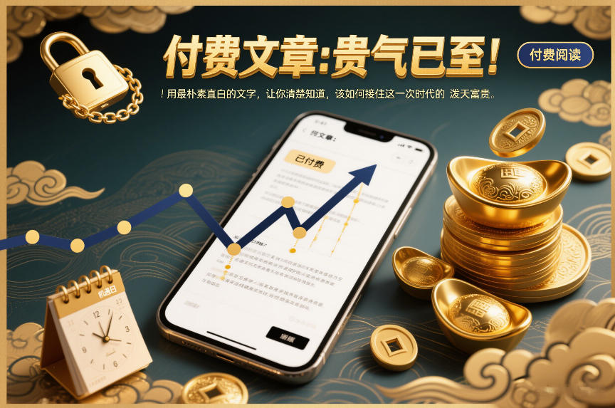 付费文章：贵气已至！用最朴素直白的文字，让你清楚知道，该如何接住这一次时代的泼天富贵-赚金金-技能学习分享