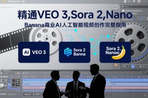 精通VEO 3，Sora 2，Nano Banana商业AI人工智能视频创作完整指南-赚金金-技能学习分享