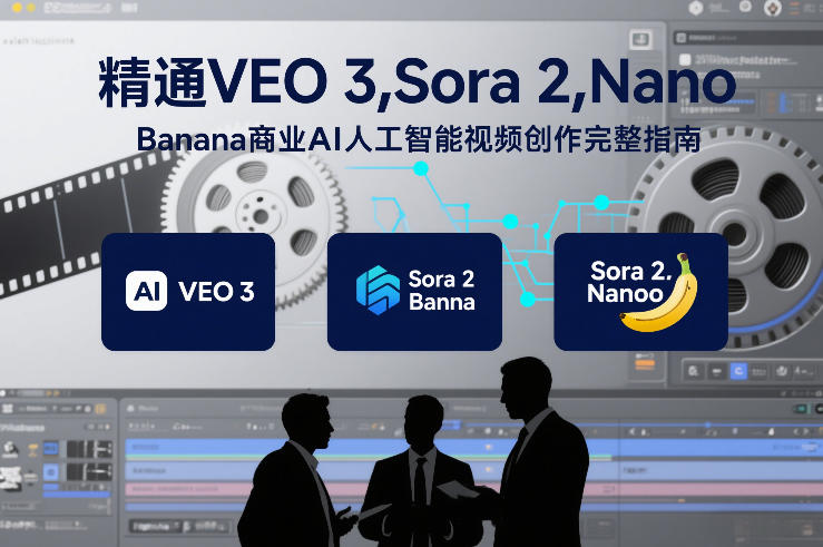 精通VEO 3，Sora 2，Nano Banana商业AI人工智能视频创作完整指南-赚金金-技能学习分享