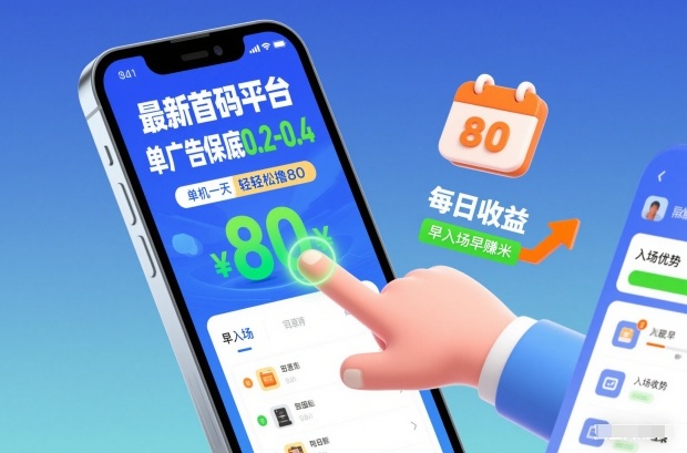 最新首码平台，单广告保底0.2-0.4，单机一天轻松撸80，早入场早賺米【揭秘】-赚金金-技能学习分享