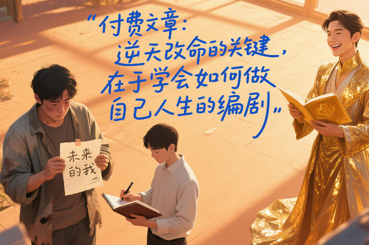 付费文章：逆天改命的关键，在于学会如何做自己人生的编剧-赚金金-技能学习分享