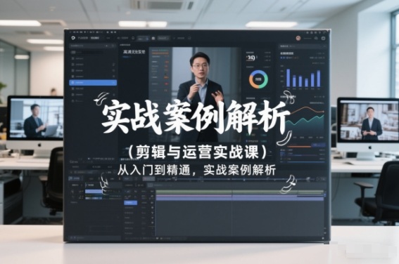 剪辑与运营实战课，从入门到精通，实战案例解析（更新2026）-赚金金-技能学习分享