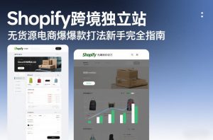 Shopify跨境独立站无货源电商爆款打法新手完全指南-赚金金-技能学习分享