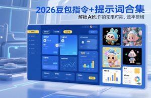 2026豆包指令+提示词合集,解锁AI创作的无限可能,效率倍增-赚金金-技能学习分享