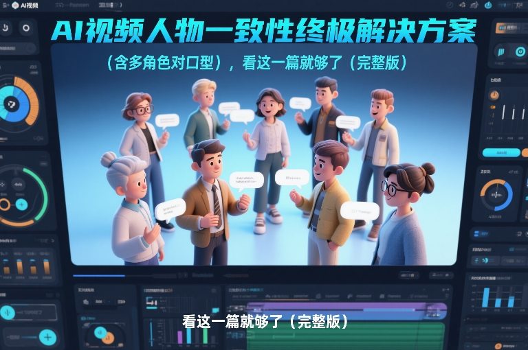AI视频人物一致性终极解决方案（含多角色对口型），看这一篇就够了（完整版）-赚金金-技能学习分享
