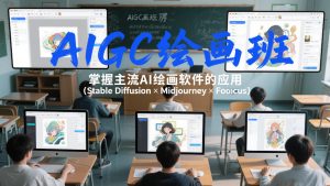 AIGC绘画班，掌握主流Ai绘画软件的应用（Stable Diffusion x Midjourney x Fooocus）-赚金金-技能学习分享