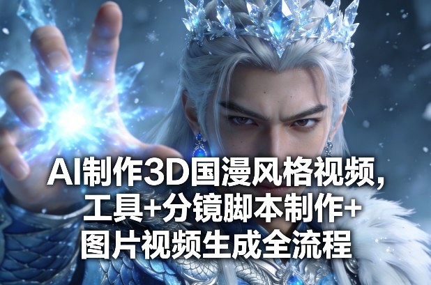 AI制作3D国漫风格视频，工具+分镜脚本制作+图片视频生成全流程-赚金金-技能学习分享