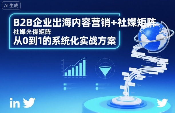 B2B企业出海内容营销+社媒矩阵，从0到1的系统化实战方案-赚金金-技能学习分享