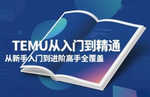 TEMU从入门到精通,从新手入门到进阶高手全覆盖-赚金金-技能学习分享