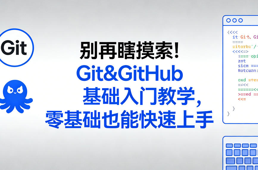 别再瞎摸索！Git&GitHub基础入门教学，零基础也能快速上手-赚金金-技能学习分享