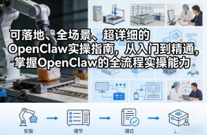 可落地、全场景、超详细的OpenClaw实操指南，从入门到精通，掌握OpenClaw的全流程实操能力-赚金金-技能学习分享