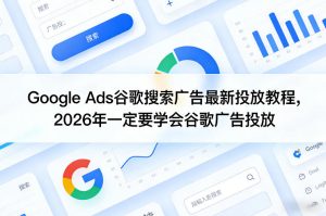 Google Ads谷歌搜索广告最新投放教程，2026年一定要学会谷歌广告投放-赚金金-技能学习分享