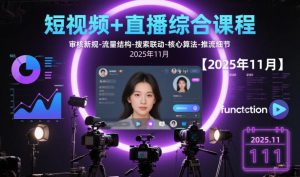 短视频+直播综合课程,审核新规-流量结构-搜索联动-核心算法-推流细节【更新3月】-赚金金-技能学习分享