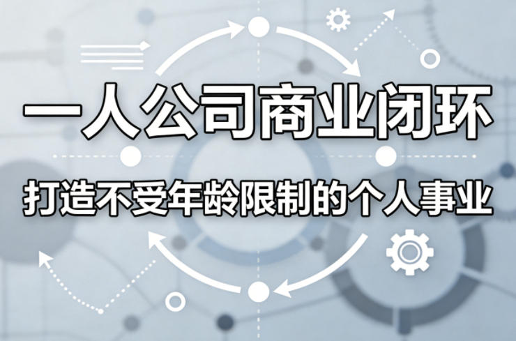 一人公司商业闭环，打造一份不受年龄限制的个人事业-赚金金-技能学习分享