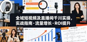全域短视频直播间千川实操指南:流量ROI双提升-赚金金 - 零基础副业|AI变现|短视频运营实战干货