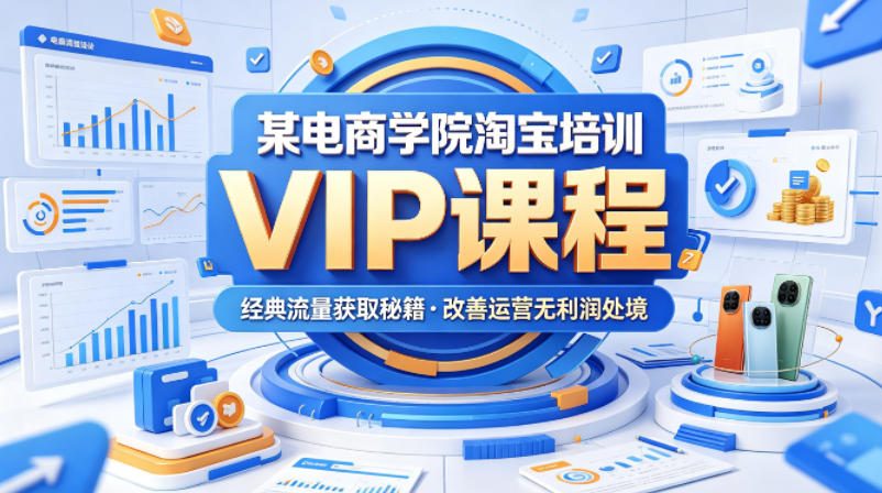 2026年淘宝培训VIP：流量秘籍提升产品利润-赚金金 - 零基础副业|AI变现|短视频运营实战干货