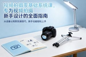 视频拍摄零基础系统课,专为视频拍摄新手设计的全面指南-赚金金-技能学习分享