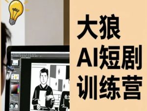 大狼AI短剧训练营-短剧课程（更新中）-赚金金-技能学习分享