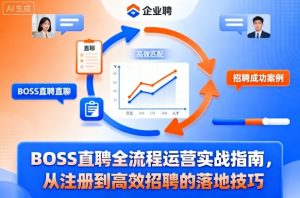 BOSS直聘全流程运营实战指南，从注册到高效招聘的落地技巧-赚金金-技能学习分享