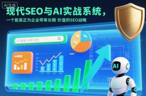 现代SEO与AI实战系统，一个能真正为企业带来长期价值的SEO战略（英语+中文字幕）-赚金金-技能学习分享
