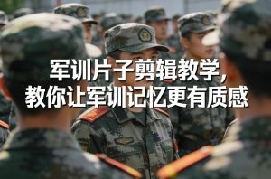 军训片子剪辑教学，教你让军训记忆更有质感-赚金金-技能学习分享