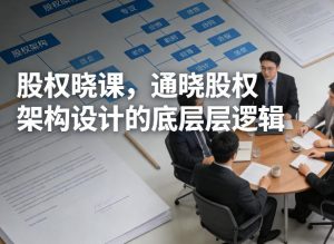 股权晓课，通晓股权架构设计的底层逻辑-赚金金-技能学习分享